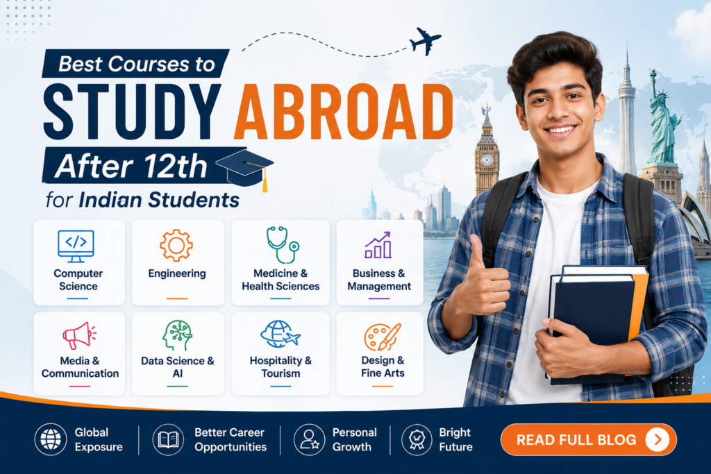 Best Courses to Study Abroad After 12th for Indian Students