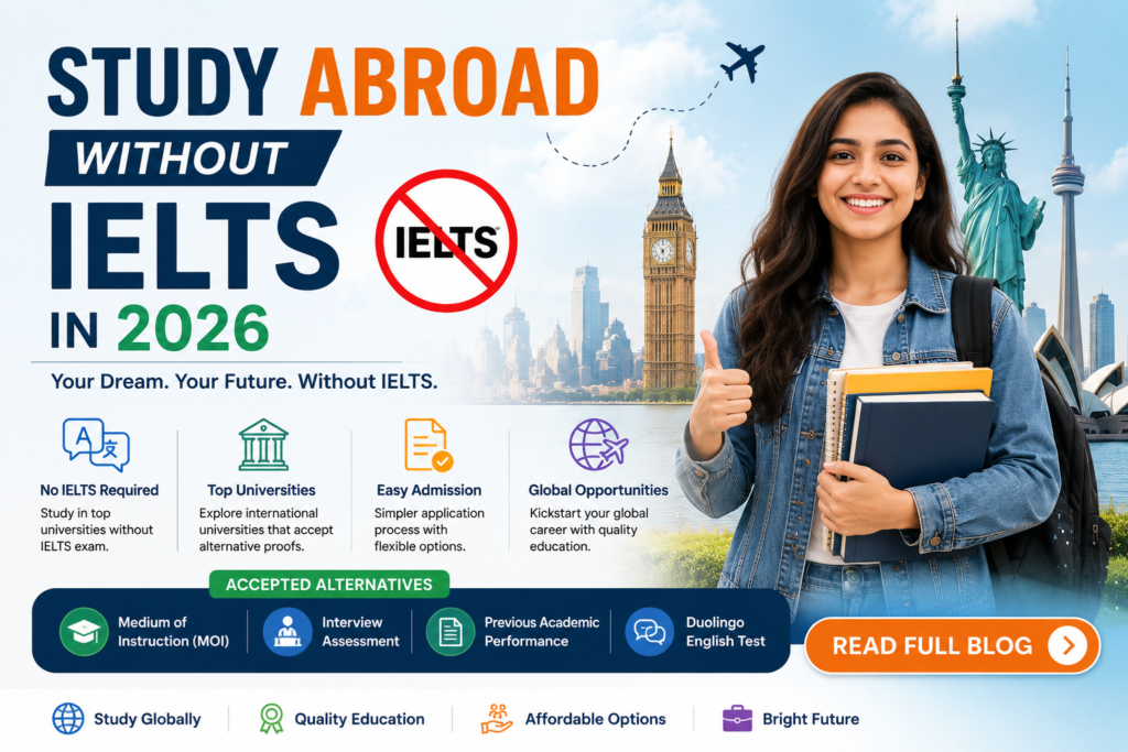 Study abroad without ielts