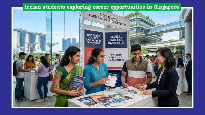 Indian students exploring career opportunities in Singapore